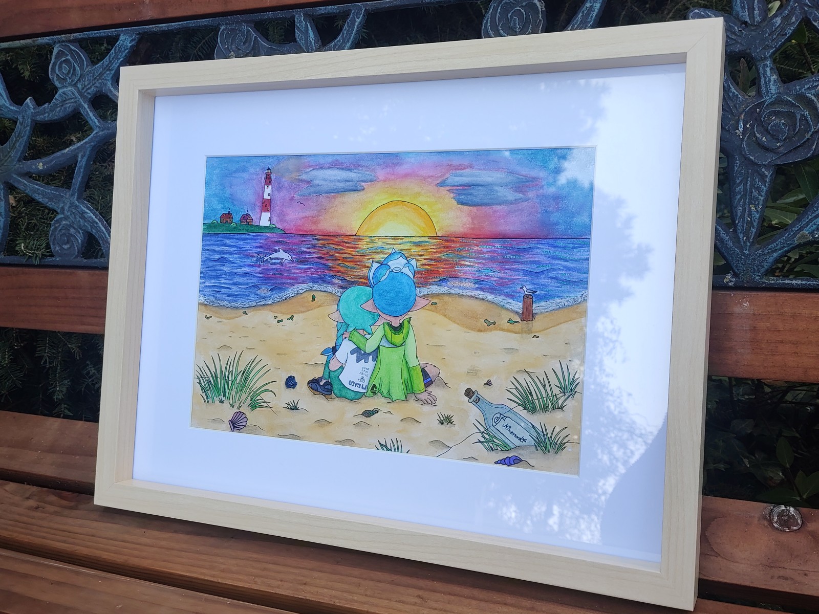 Inklinge am Strand